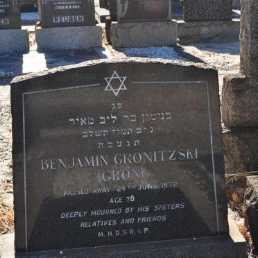 GRONITZSKI Benjamin -1972