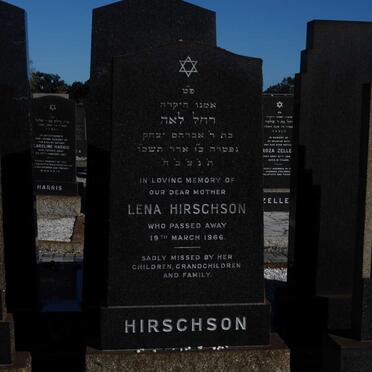 HIRSCHSON Lena -1966