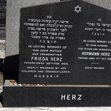 HERZ Hermann -1960 &amp; Frieda -1964