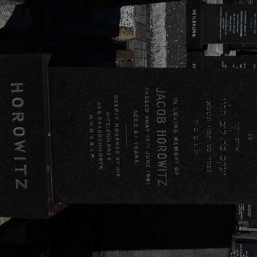 HOROWITZ Jacob -1961