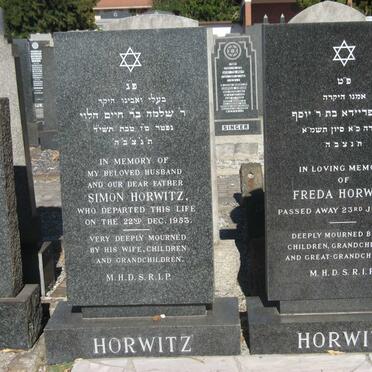 HORWITZ Simon -1953 &amp; Freda -1981