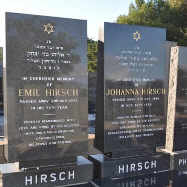 HIRSCH Emil -1973 &amp; Johanna -1996