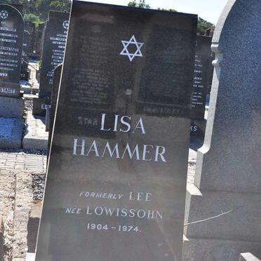 HAMMER Lisa formerly LEE nee LOWISSOHN 1904-1974