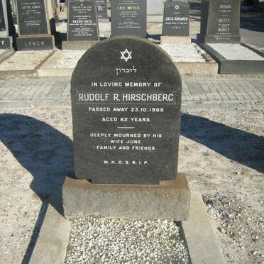 HIRSCHBERG Rudolf R. -1968