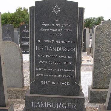 HAMBURGER Ida -1967