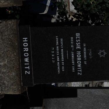 HOROWITZ Bessie -1961