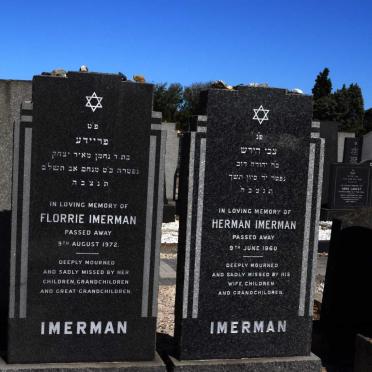 IMERMAN Herman -1960 &amp; Florrie -1972