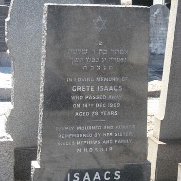 ISAACS Grete -1959