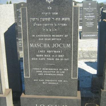 JOCUM Mascha nee HOFFMAN 1897-1971