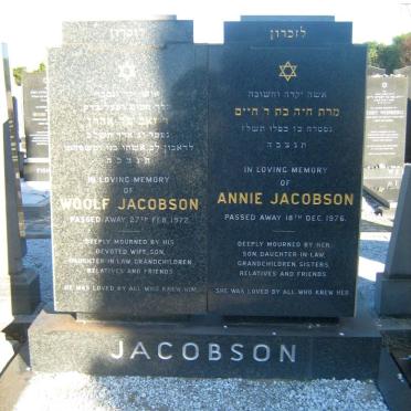 JACOBSON Woolf -1972 &amp; Annie -1976