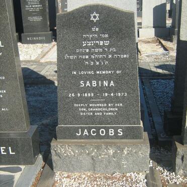 JACOBS Sabina 1899-1973