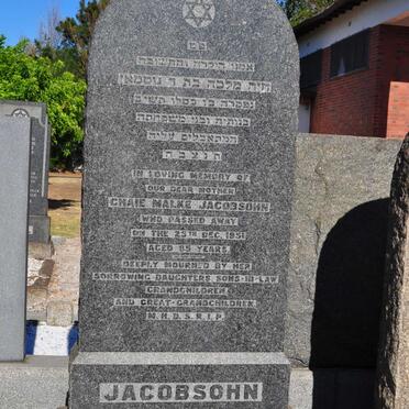 JACOBSOHN Chaie Malke -1951