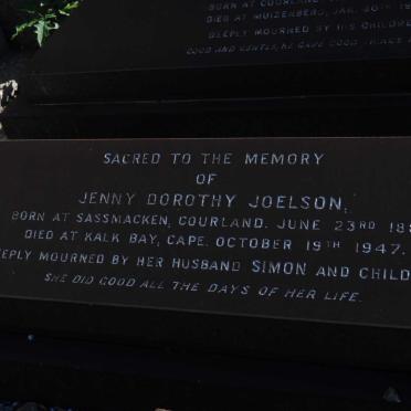 JOELSON Jenny Dorothy 1881-1947