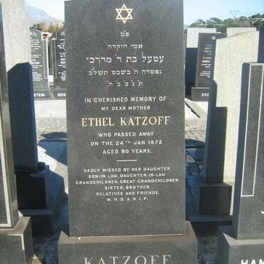 KATZOFF Ethel -1972