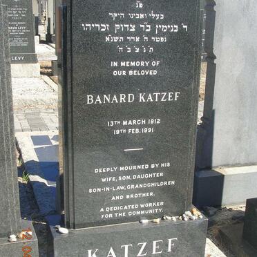 KATZEF Banard 1912-1991