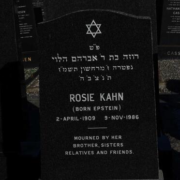 KAHN Rosie nee EPSTEIN 1909-1986