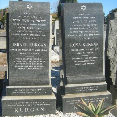 KURGAN Israel -1964 &amp; Rosa -1971