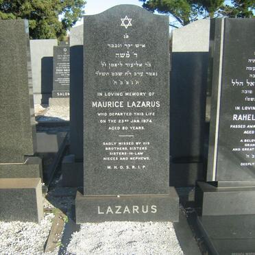 LAZARUS Maurice -1974