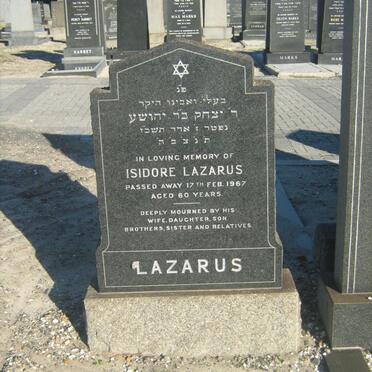 LAZARUS Isidore -1967