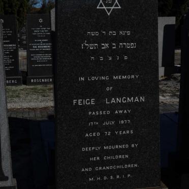 LANGMAN Feige -1977