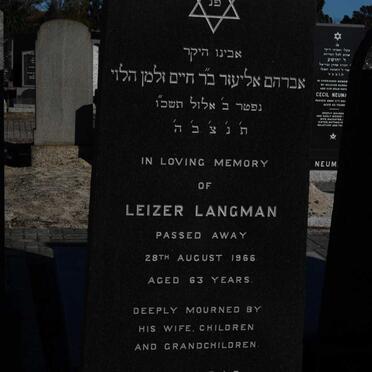 LANGMAN Leizer -1966