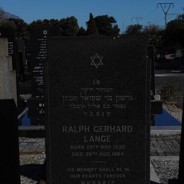 LANGE Ralph Gerhard 1930-1964