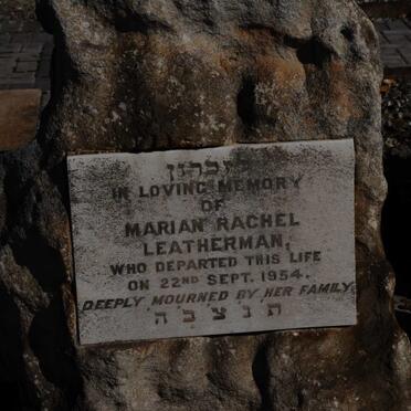 LEATHERMAN Marian Rachel -1954