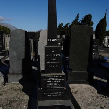 LEWIN Myra nee KLUK -1971 :: LEWIN Ivor -1963