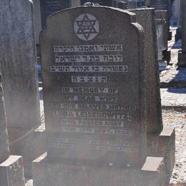 LEISEROWITZ Luba -1952