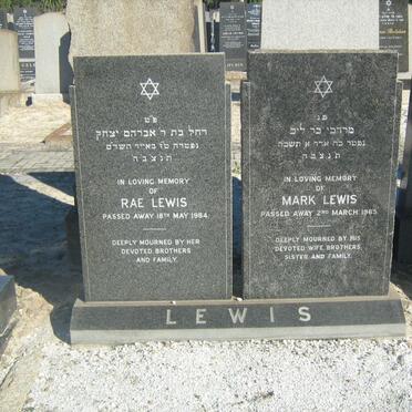 LEWIS Mark -1965 &amp; Rae -1984