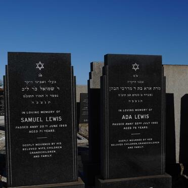 LEWIS Samuel -1969 &amp; Ada -1980