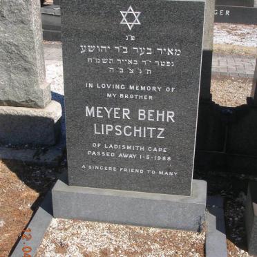 LIPSCHITZ Meyer Behr -1988