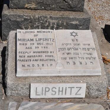LIPSHITZ Miriam -1957