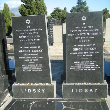 LIDSKY Simon -1967 &amp; Margot WERTHEIM -1999
