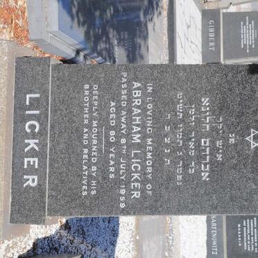 LICKER Abraham -1959