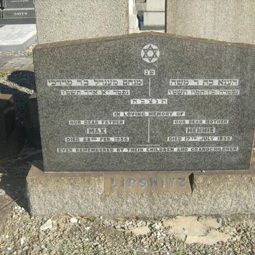 LIPSCHITZ Max -1956 &amp; Hennie -1955