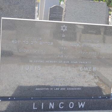 LINCOW Louis 1896-1959 &amp; Gwen 1903-1974