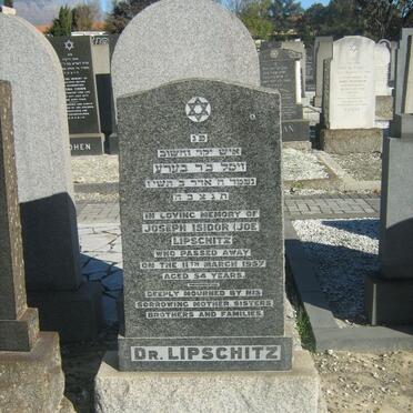 LIPSCHITZ Joseph Isidor -1957