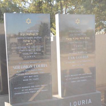 LOURIA Solomon -1973 &amp; Eva -?