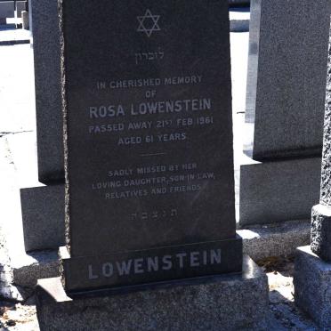 LOWENSTEIN Rosa -1961