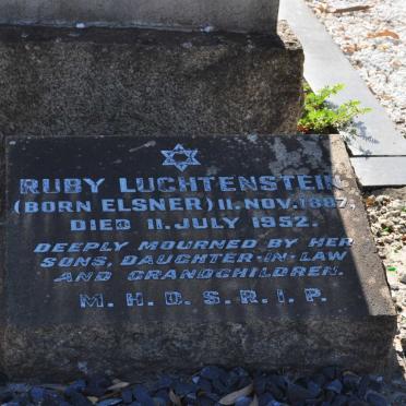 LUCHTENSTEIN Ruby nee ELSNER 1887-1952