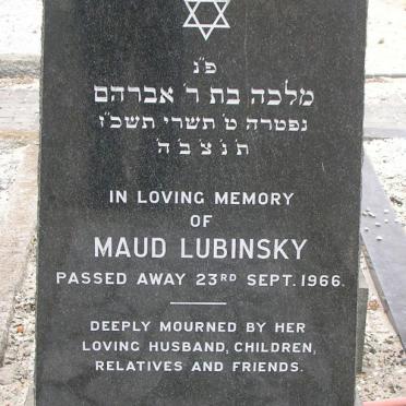 LUBINSKY Maud -1966