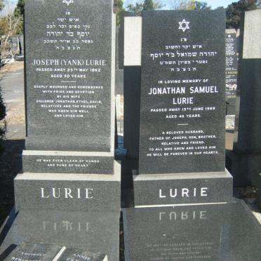 LURIE Joseph -1962 :: LURIE Jonathan Samuel -19?9