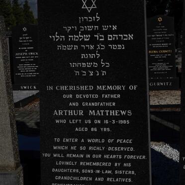 MATTHEWS Arthur -1985