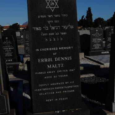 MALTZ Errol Dennis -1967