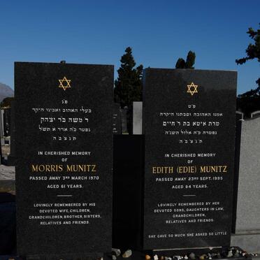 MUNITZ Morris -1970 &amp; Edith -1995