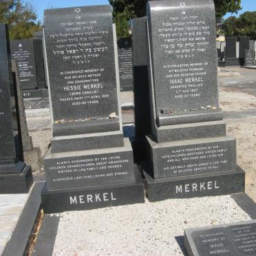 MERKEL Isaac -1957 &amp; Hessie CARKLIN -1990
