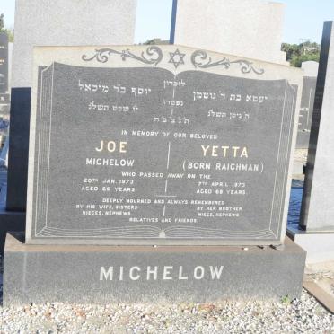 MICHELOW Joe -1973 &amp; Yeta RAICHMAN -1973