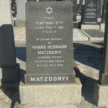 MATZDORFF Hanns Hermann 1911-1968