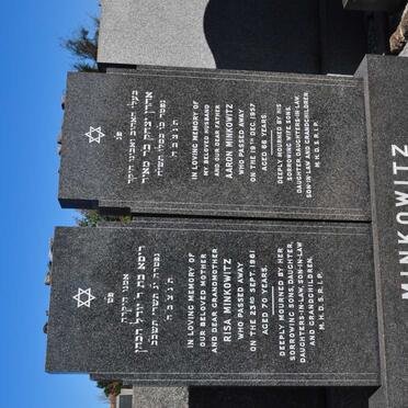 MINKOWITZ Aaron -1957 &amp; Risa -1961